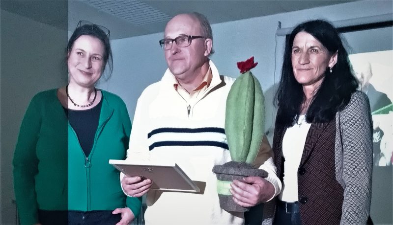Preisverleihung GRÜNER Kaktus 2020: Eva Trapp, Erich Gahr, Andrea Schmidt