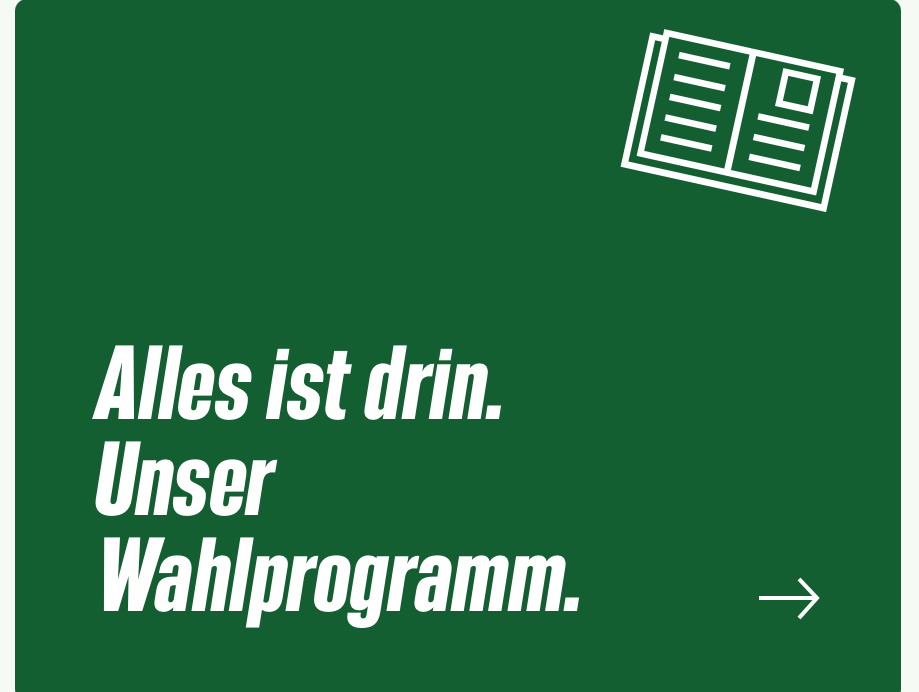 Alles ist drin. Unser Wahlprogramm für die Bundestagswahl