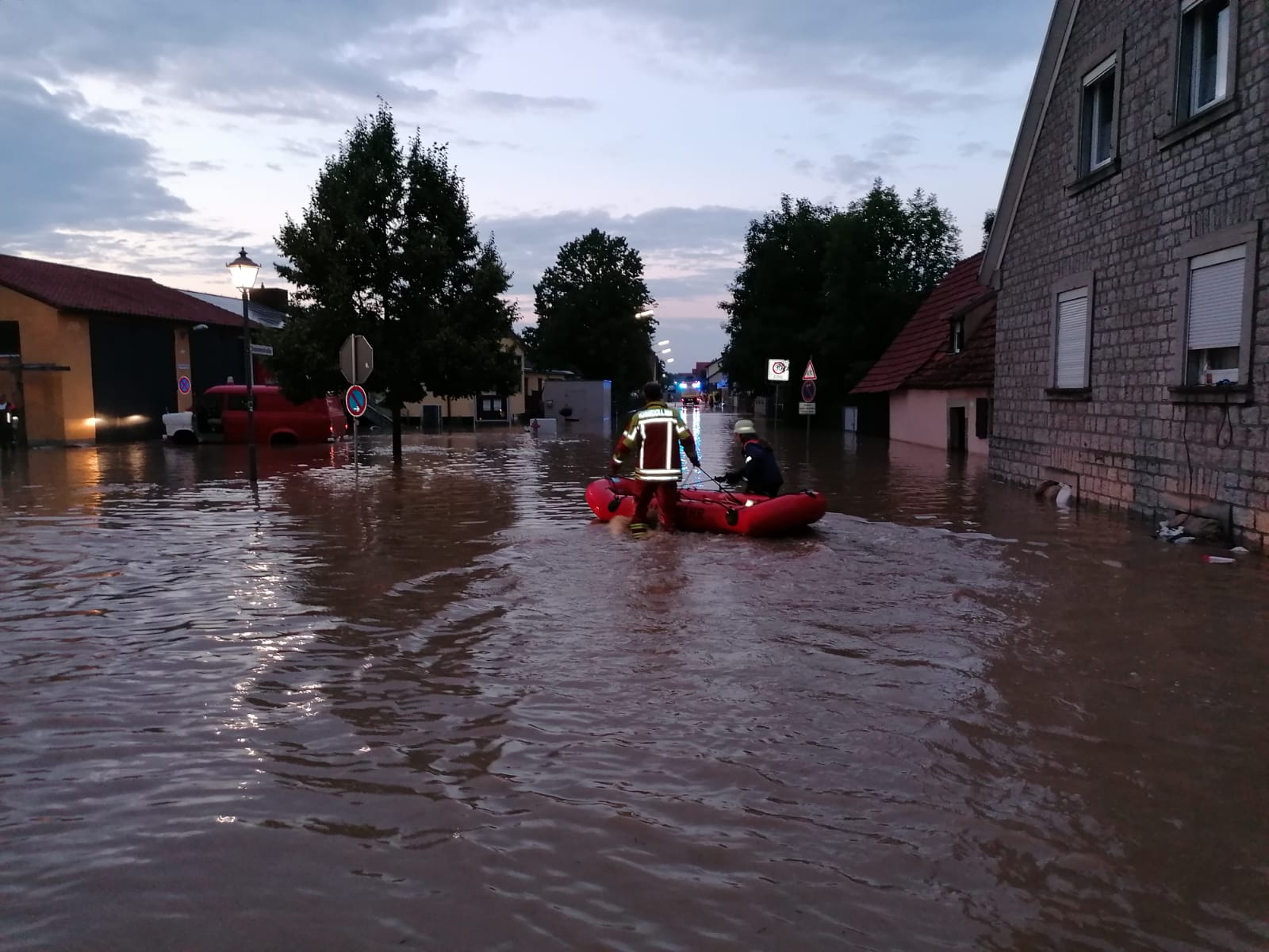 Hochwasser in Schwarzach