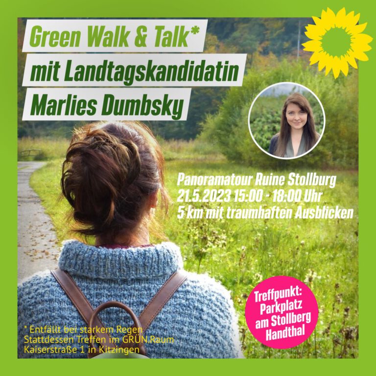 Green Walk & Talk mit Landtagskandidatin Marlies Dumbsky