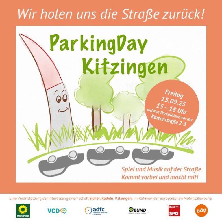 Zweiter Parking Day in Kitzingen