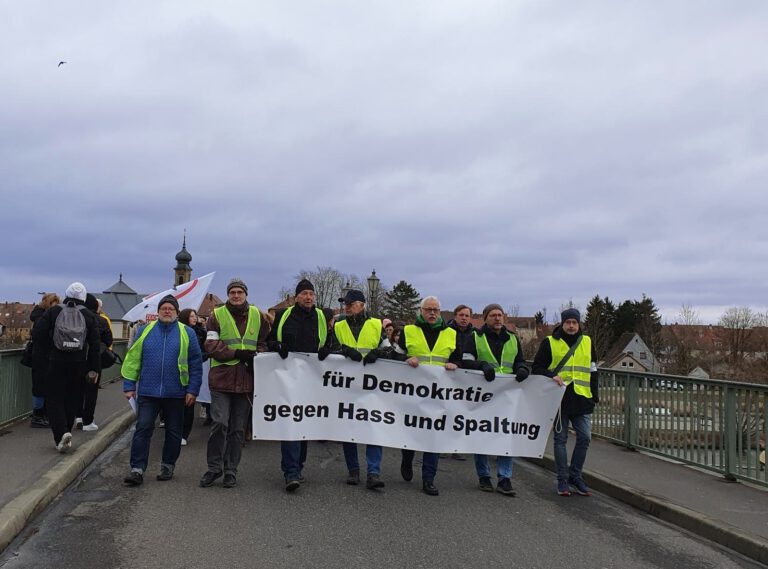 Demonstration für Demokratie