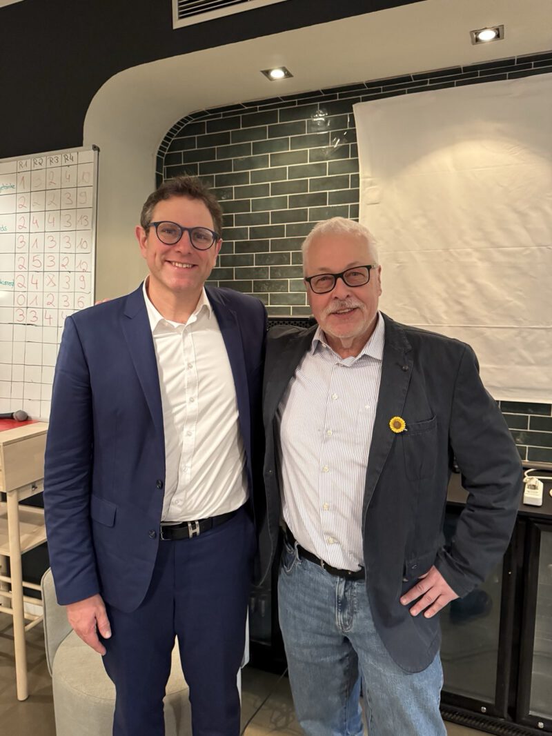 Würzburgs OB Martin Heilig und Kitzingens OB-Kandidat Klaus Sanzenbacher