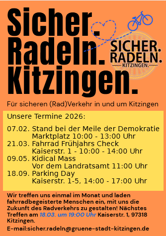 Termine der IG Sicher.Radeln.Kitzingen